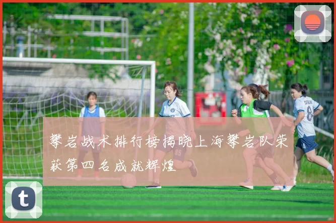 攀岩战术排行榜揭晓上海攀岩队荣获第四名成就辉煌